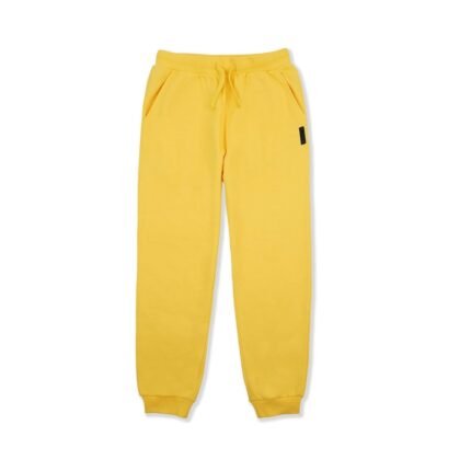 Yellow Kids Soft Fleece Athletic Jogger Sweatpants